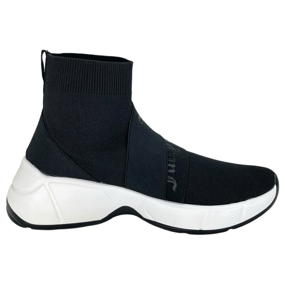 Juicy Couture Ariella Black Stretch Womens Sock Sneakers Size 8M - Picture 4 of 12